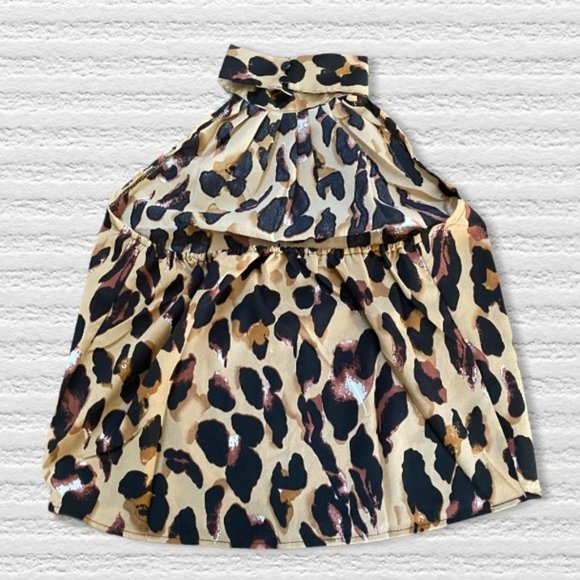 Leopard Print Halter Blouse - Picture 7 of 10